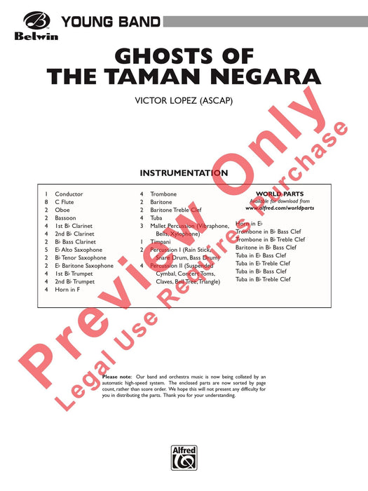 Ghosts of the Taman Negara 總譜 | 小雅音樂 Hsiaoya Music