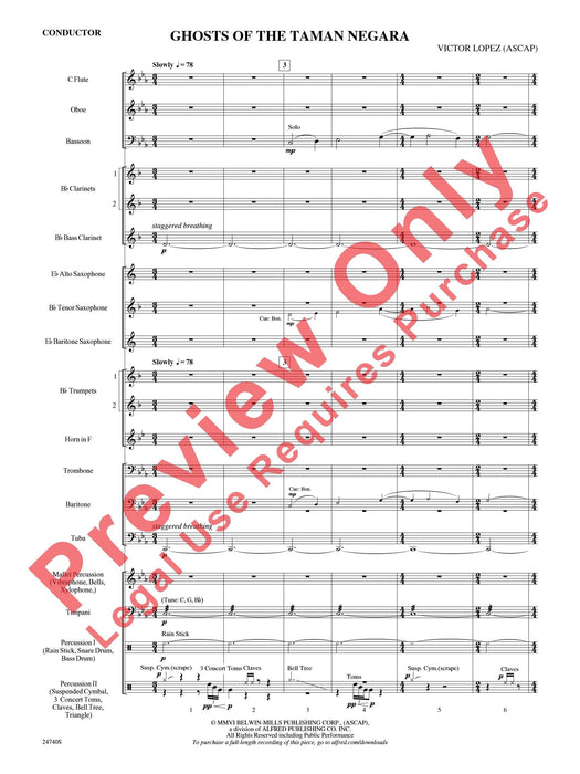 Ghosts of the Taman Negara 總譜 | 小雅音樂 Hsiaoya Music