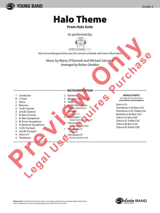 Halo Theme (from Halo Suite) 主題 組曲 總譜 | 小雅音樂 Hsiaoya Music