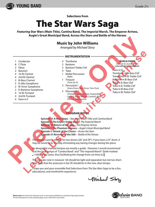 The Star Wars® Saga, Selections from 總譜 | 小雅音樂 Hsiaoya Music