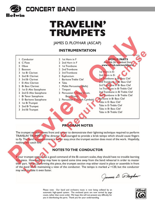 Travelin' Trumpets Trumpet Section Feature 小號樂節 總譜 | 小雅音樂 Hsiaoya Music
