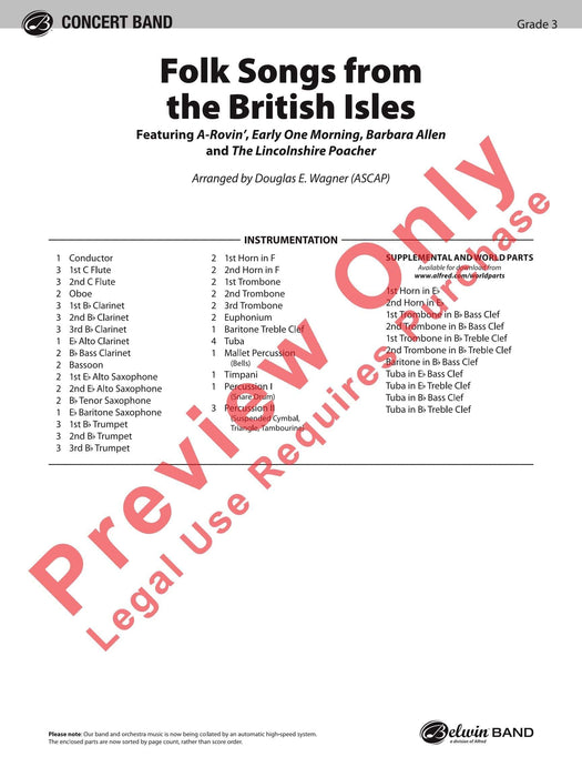 Folk Songs from the British Isles 民謠 總譜 | 小雅音樂 Hsiaoya Music