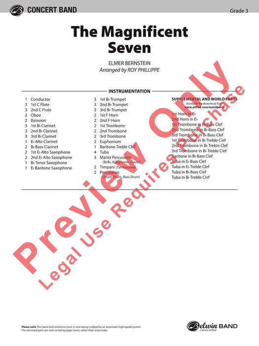 The Magnificent Seven 總譜 | 小雅音樂 Hsiaoya Music