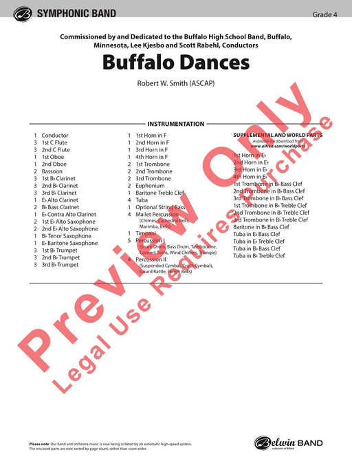 Buffalo Dances 舞曲 總譜 | 小雅音樂 Hsiaoya Music