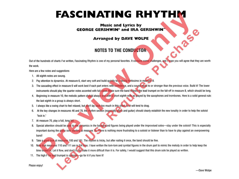 Fascinating Rhythm 蓋希文 節奏 總譜 | 小雅音樂 Hsiaoya Music