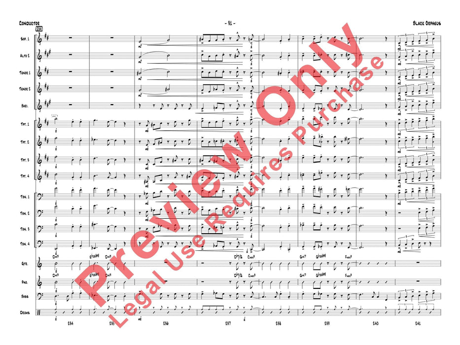 Black Orpheus 奧菲斯 總譜 | 小雅音樂 Hsiaoya Music