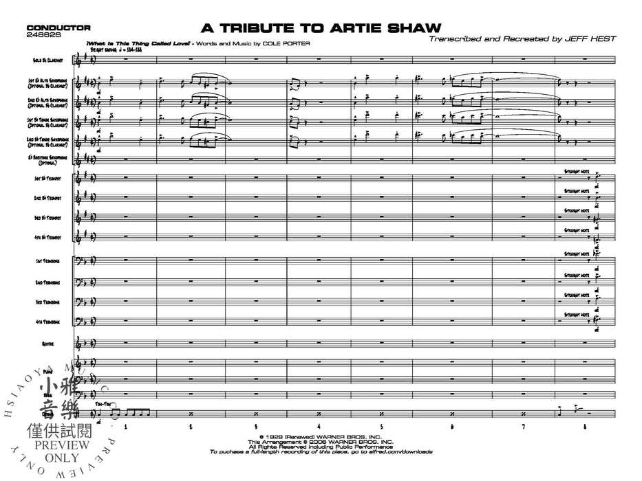 A Tribute to Artie Shaw | 小雅音樂 Hsiaoya Music