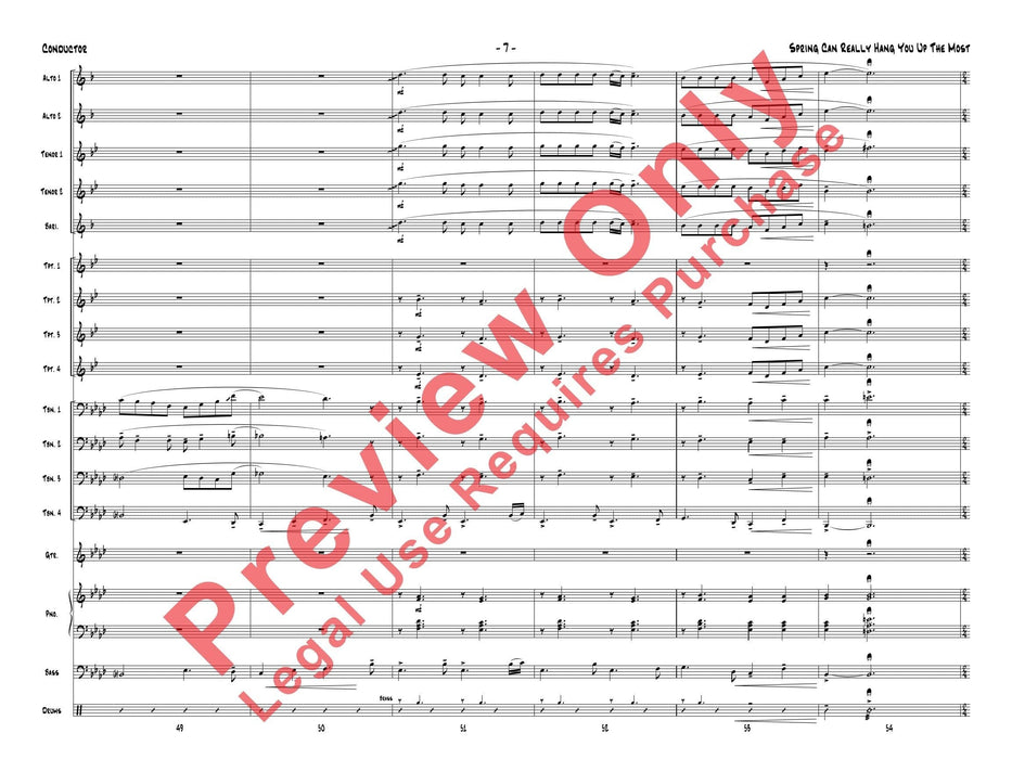 Spring Can Really Hang You Up the Most 總譜 | 小雅音樂 Hsiaoya Music