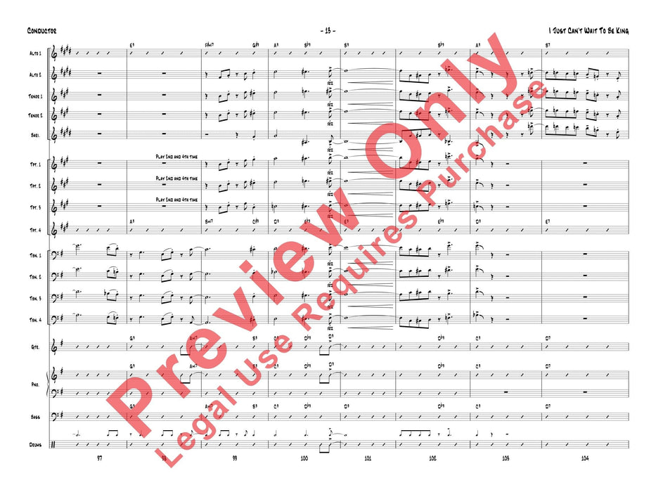 I Just Can't Wait to Be King 總譜 | 小雅音樂 Hsiaoya Music