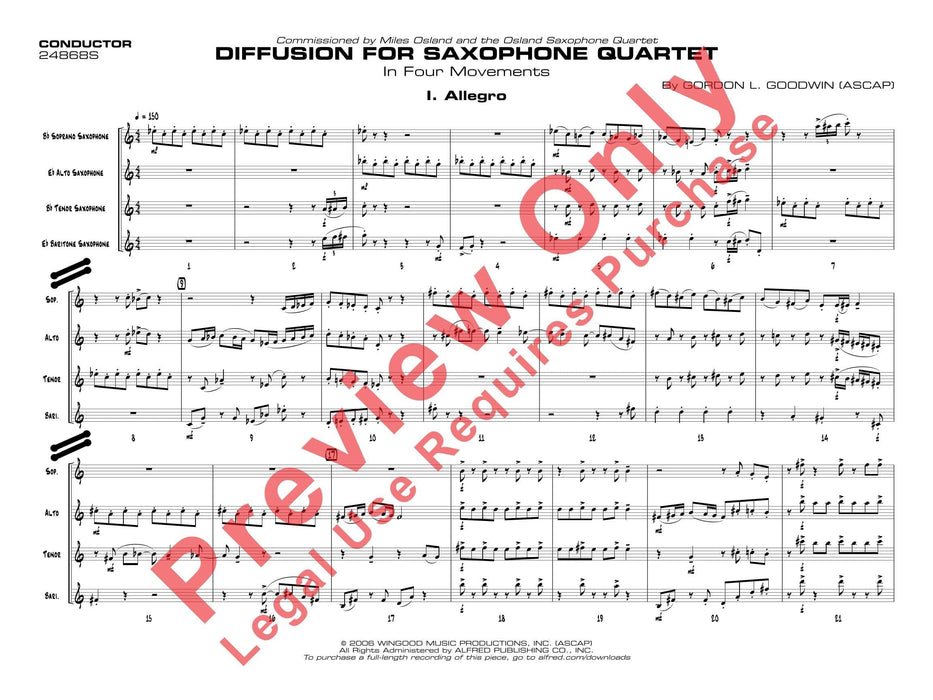 Diffusion for Sax Quartet 四重奏 | 小雅音樂 Hsiaoya Music