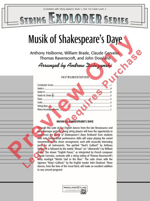 Musik of Shakespeare's Daye | 小雅音樂 Hsiaoya Music