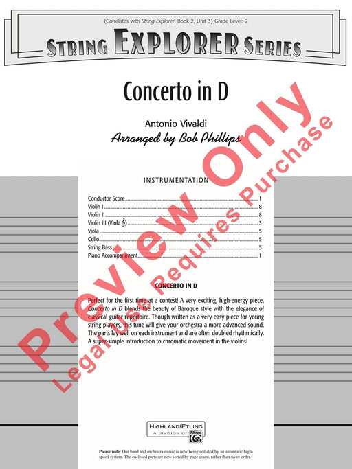 Concerto in D 韋瓦第 協奏曲 | 小雅音樂 Hsiaoya Music