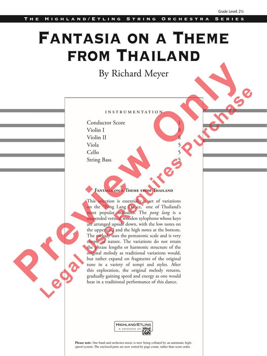 Fantasia on a Theme from Thailand 主題幻想曲 | 小雅音樂 Hsiaoya Music