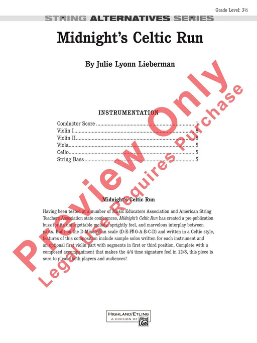 Midnight's Celtic Run 總譜 | 小雅音樂 Hsiaoya Music