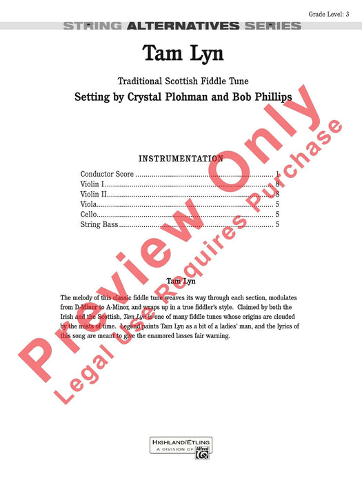 Tam Lyn 總譜 | 小雅音樂 Hsiaoya Music