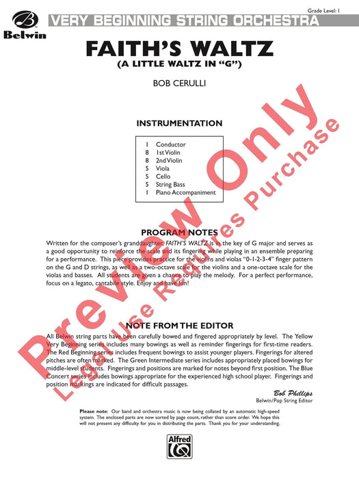 Faith's Waltz 圓舞曲 總譜 | 小雅音樂 Hsiaoya Music