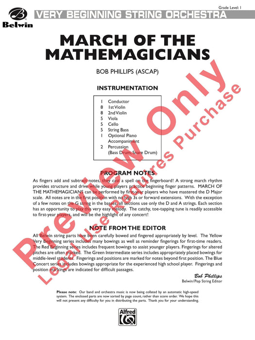 March of the Mathemagicians 進行曲 總譜 | 小雅音樂 Hsiaoya Music