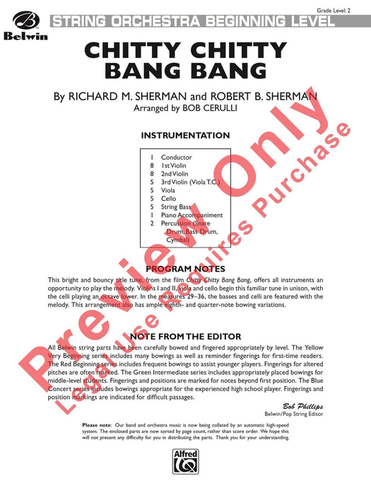 Chitty Chitty Bang Bang 總譜 | 小雅音樂 Hsiaoya Music