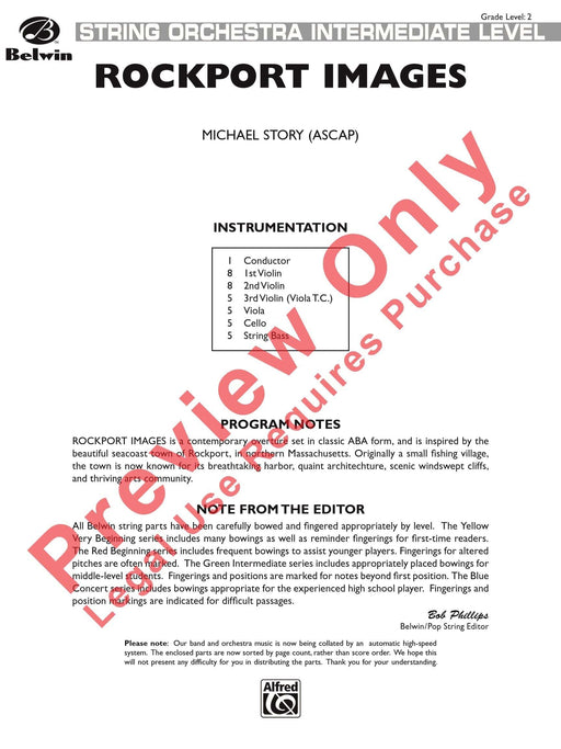 Rockport Images 總譜 | 小雅音樂 Hsiaoya Music