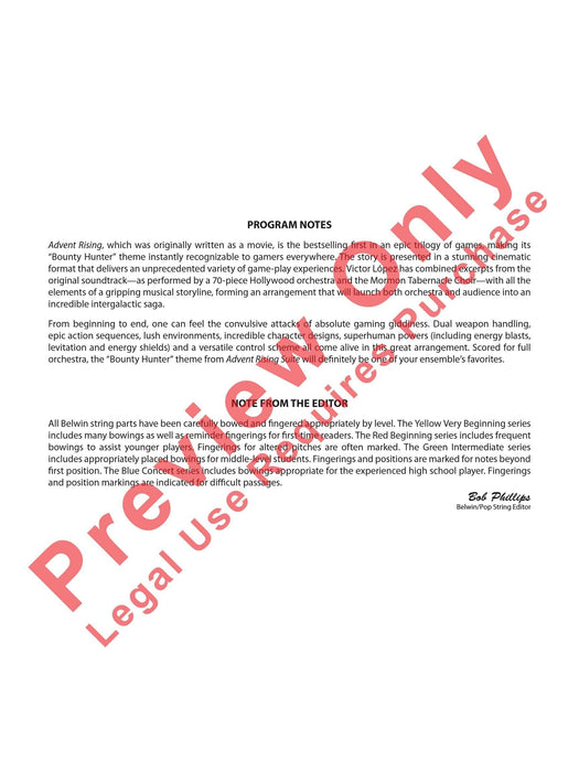 Bounty Hunter Theme (from Advent Rising Suite) 主題 組曲 總譜 | 小雅音樂 Hsiaoya Music