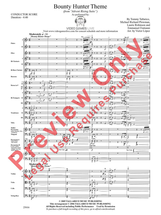 Bounty Hunter Theme (from Advent Rising Suite) 主題 組曲 總譜 | 小雅音樂 Hsiaoya Music