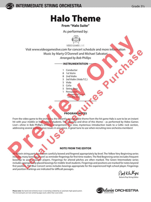 Halo Theme 主題 總譜 | 小雅音樂 Hsiaoya Music