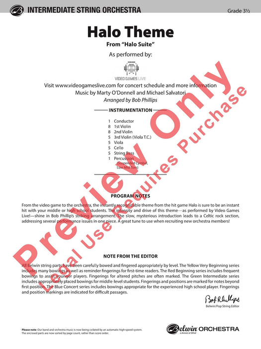 Halo Theme 主題 總譜 | 小雅音樂 Hsiaoya Music