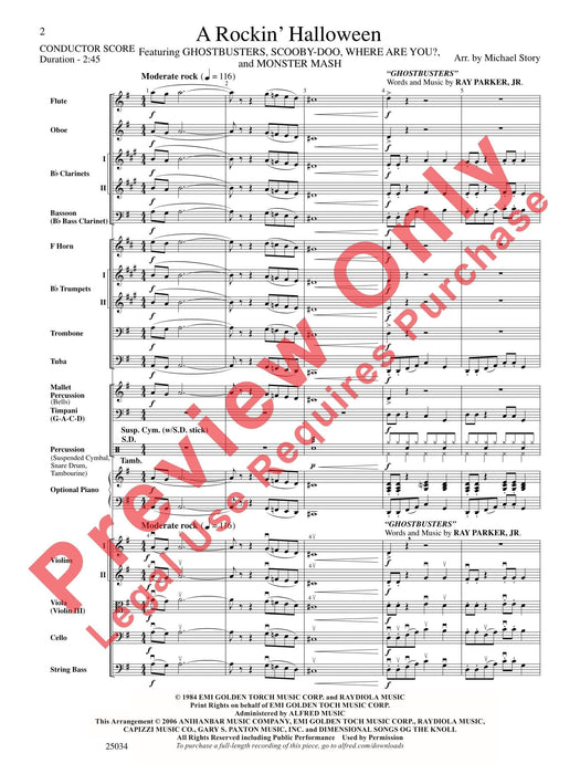 A Rockin' Halloween Featuring: Ghostbusters / Scooby-Doo, Where Are You? / Monster Mash 總譜 | 小雅音樂 Hsiaoya Music