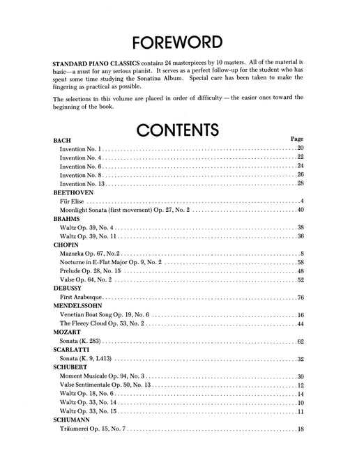 Standard Piano Classics 鋼琴 | 小雅音樂 Hsiaoya Music