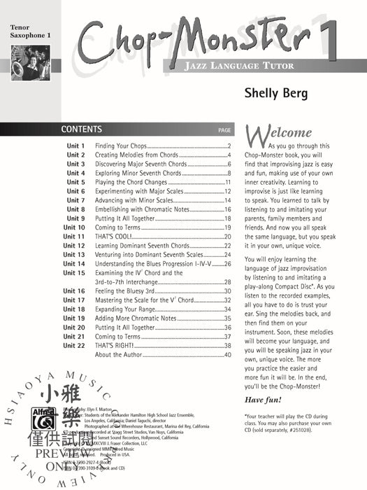 Chop-Monster, Book 1 | 小雅音樂 Hsiaoya Music