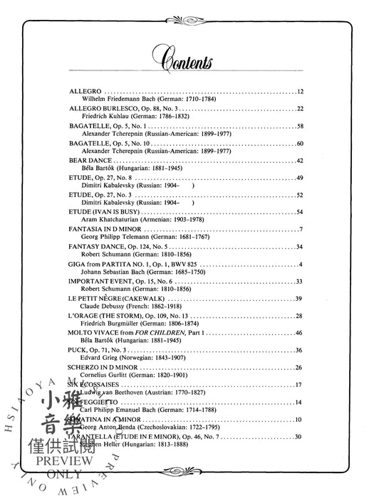 Applause!, Book 1 Impressive Piano Solos for the Budding Virtuoso 鋼琴 獨奏 | 小雅音樂 Hsiaoya Music