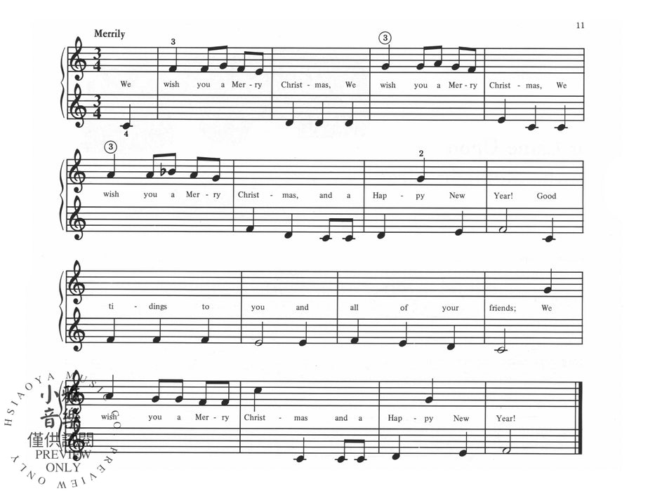 First Favorite Christmas Carols 15 Songs for Beginning Piano 耶誕頌歌 鋼琴 | 小雅音樂 Hsiaoya Music