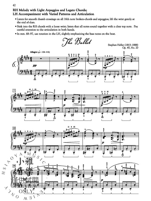 Burgmüller, Czerny & Hanon: Piano Studies Selected for Technique and Musicality, Book 3 鋼琴 | 小雅音樂 Hsiaoya Music