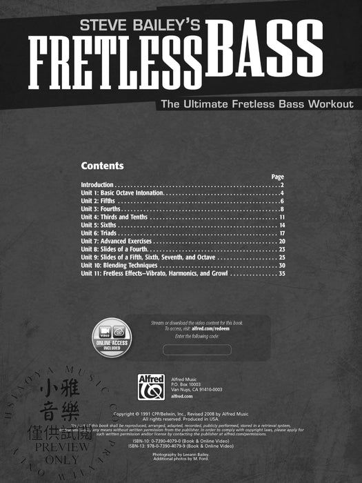 Steve Bailey's Fretless Bass The Ultimate Fretless Bass Workout | 小雅音樂 Hsiaoya Music