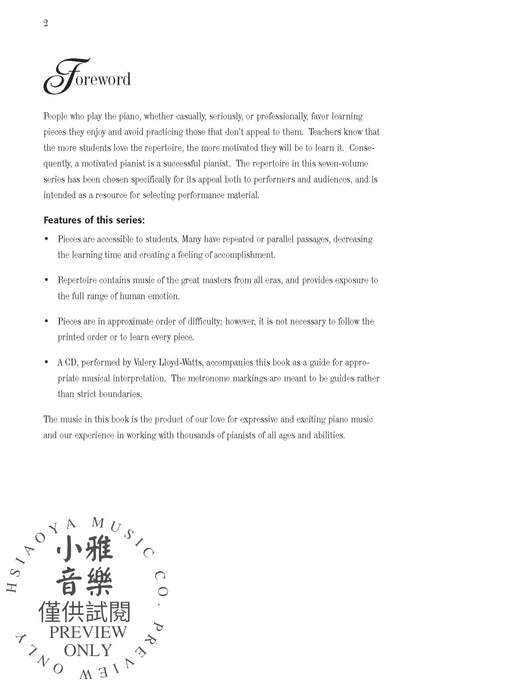Mastering the Piano, Level 6 A 7-Volume Series of Motivating Performance Repertoire 鋼琴 | 小雅音樂 Hsiaoya Music