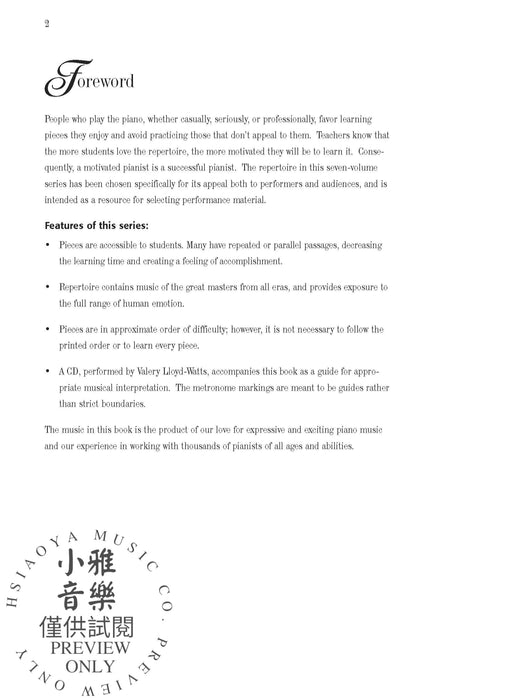Mastering the Piano, Level 6 A 7-Volume Series of Motivating Performance Repertoire 鋼琴 | 小雅音樂 Hsiaoya Music