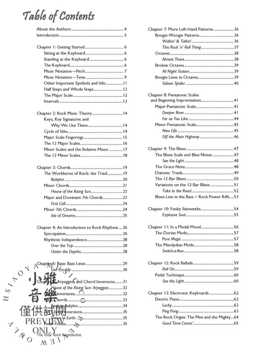 The Total Rock Keyboardist A Fun and Comprehensive Overview of Rock Keyboard Playing 鍵盤樂器 | 小雅音樂 Hsiaoya Music