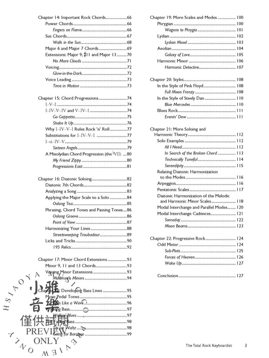 The Total Rock Keyboardist A Fun and Comprehensive Overview of Rock Keyboard Playing 鍵盤樂器 | 小雅音樂 Hsiaoya Music