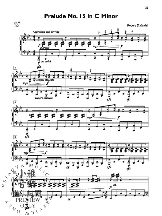 Preludes Complete with CD 24 Original Piano Solos in All Major and Minor Keys 前奏曲 鋼琴 獨奏 | 小雅音樂 Hsiaoya Music