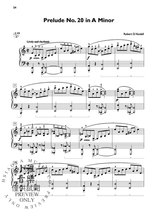 Preludes Complete with CD 24 Original Piano Solos in All Major and Minor Keys 前奏曲 鋼琴 獨奏 | 小雅音樂 Hsiaoya Music