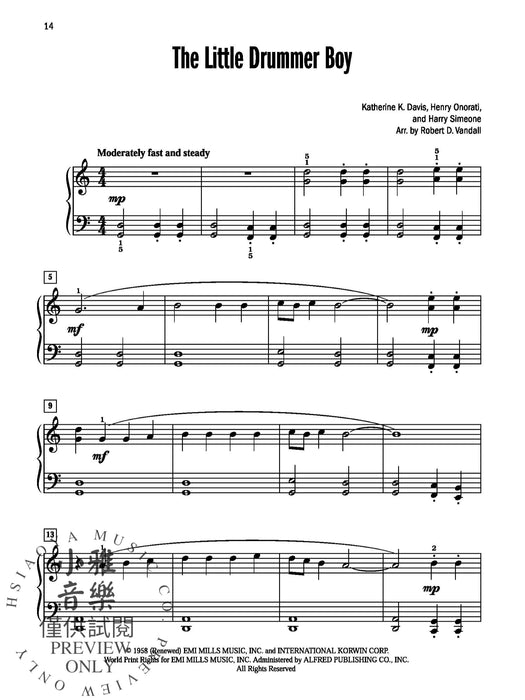 Celebrated Christmas Solos, Book 1 7 Christmas Favorites Arranged for Late Elementary Pianists 獨奏 | 小雅音樂 Hsiaoya Music