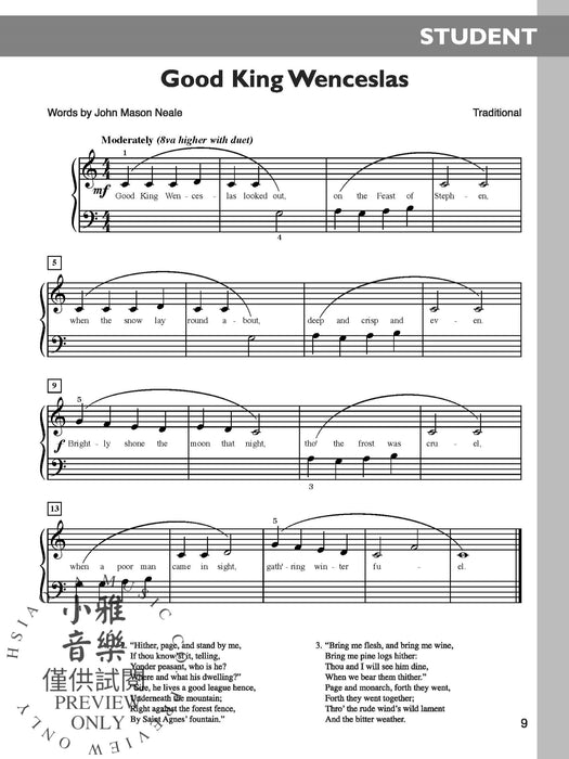 The Music Tree: Christmas, Part 1 7 Duets for Student and Teacher 二重奏 | 小雅音樂 Hsiaoya Music