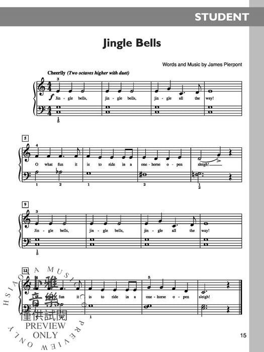 The Music Tree: Christmas, Part 2 7 Duets for Student and Teacher 二重奏 | 小雅音樂 Hsiaoya Music