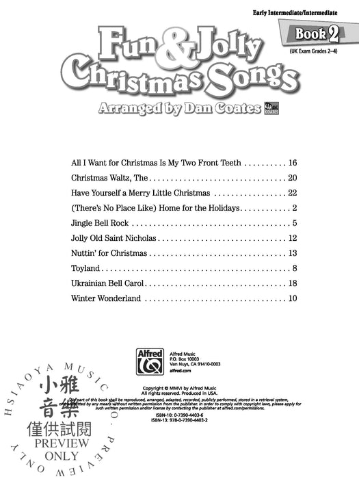 Fun & Jolly Christmas Songs, Book 2 | 小雅音樂 Hsiaoya Music