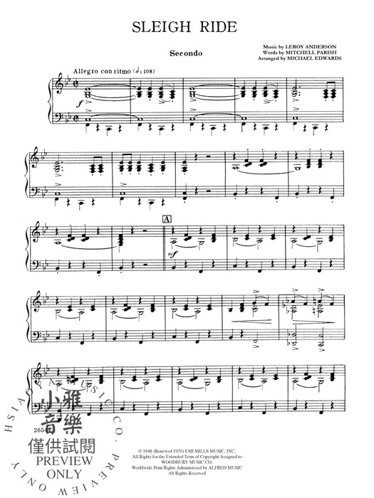 Sleigh Ride | 小雅音樂 Hsiaoya Music