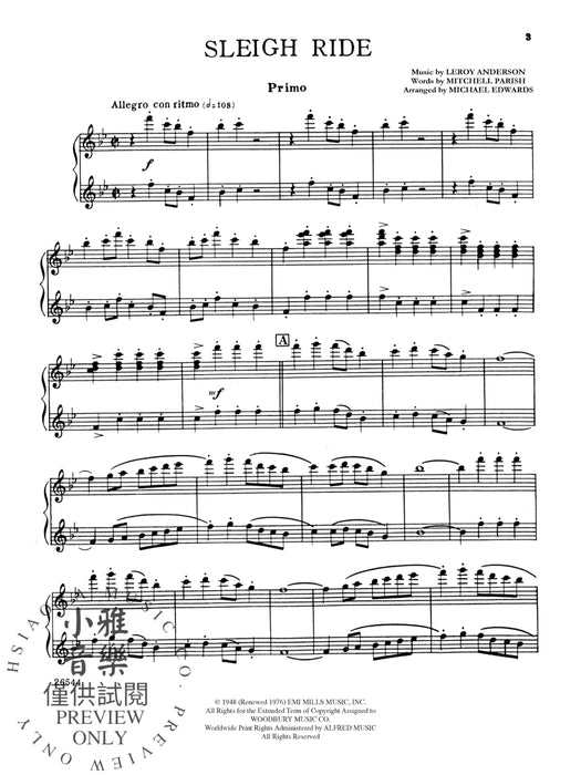 Sleigh Ride | 小雅音樂 Hsiaoya Music