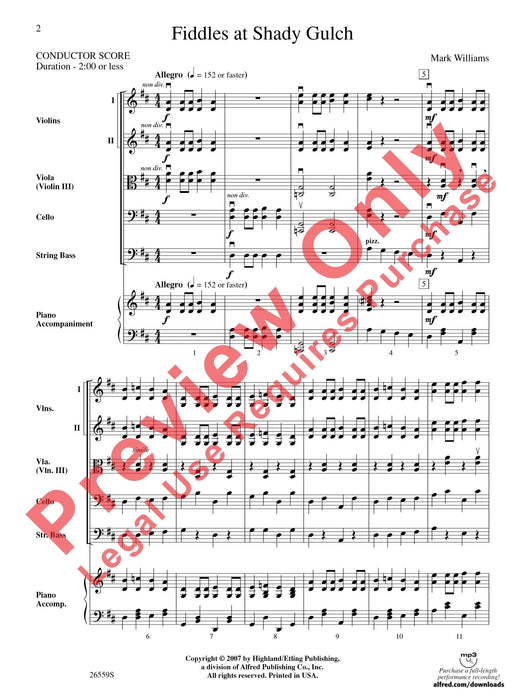 Fiddles at Shady Gulch 總譜 | 小雅音樂 Hsiaoya Music