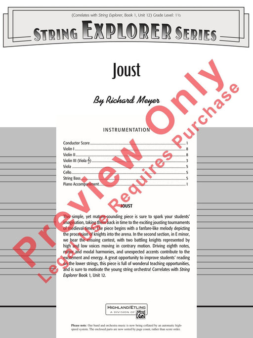 Joust 總譜 | 小雅音樂 Hsiaoya Music