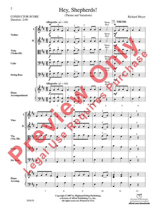 Hey, Shepherds! 總譜 | 小雅音樂 Hsiaoya Music