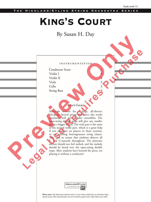 King's Court 總譜 | 小雅音樂 Hsiaoya Music